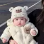 秋冬季保暖婴儿宝宝套头帽