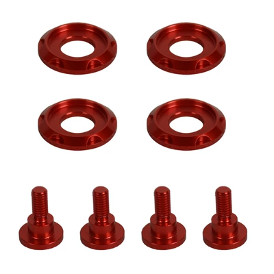 Alloy Screws, Equipped with Windshield – Motorcycle front windshield - red
