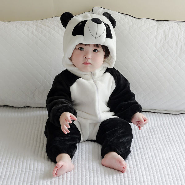 Children's autumn flannel keep warm cute pijama for men and women…