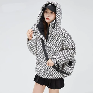跨境棉棉衣棉服女2026新款冬季加厚连帽时尚百搭保暖洋气显瘦短款