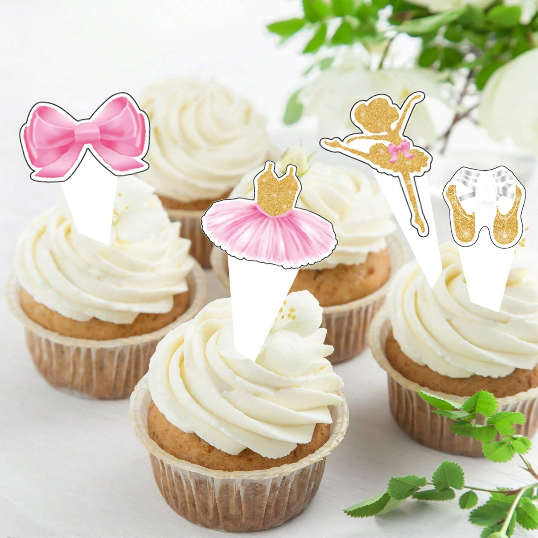 New Ballet Theme Birthday Cake Decoration Plug-in Holiday Party Party Cake Decoration Supplies