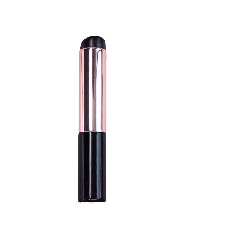 Silicone Makeup Applicator — Handheld Matte Foundation & Lip Brush, Black, Reusable