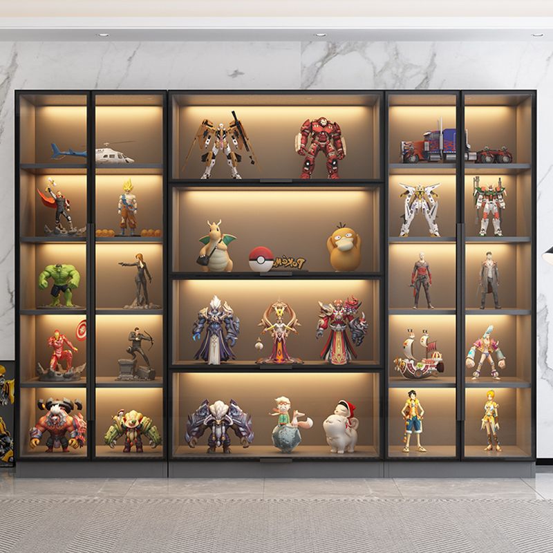 轻奢玻璃门手办柜乐高模型展示柜家用收纳储物陈列柜