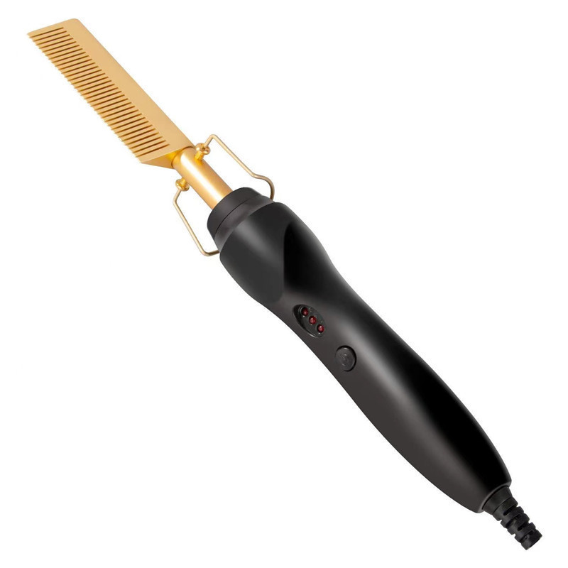 Amazon cepillo de cobre eléctrico de doble uso seco y húmedo, cepillo de pelo recto, cepillo de pelo rizado para permanente doméstico, cepillo de pelo al por mayor image 5