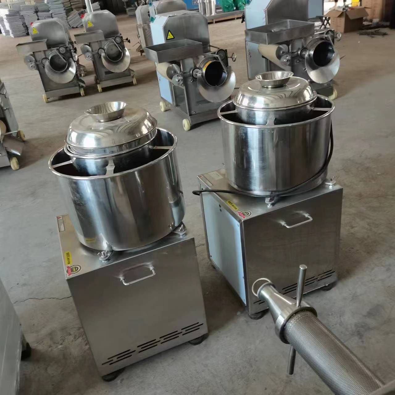 不锈钢肉丸打浆机 商用绞碎肉猪牛肉丸打浆机绞肉泥机