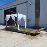 Водный бамбуковый плот, бамбуковый плот, рыбацкая лодка, тент для дрейфа, лодка, двухслойный рыболовный тент, бамбуковый плот, штурмовая резиновая лодка для рыбалки