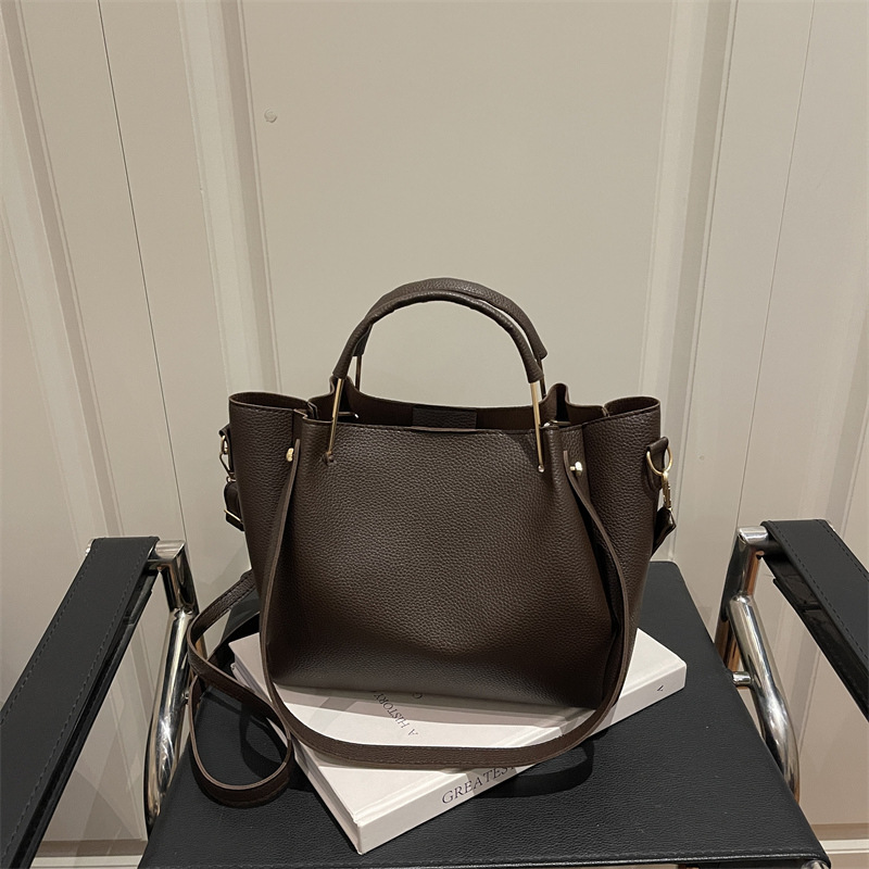 Retro Beutel Schultertasche Für Damen Herbst Einfache Umhängetasche_voghion.com