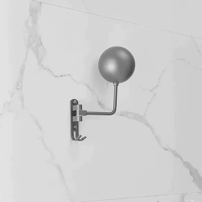 Storage and Anti-Deformation, Motosiklet dəbilqə rəfləri - wall-hanging-single-ball-gray