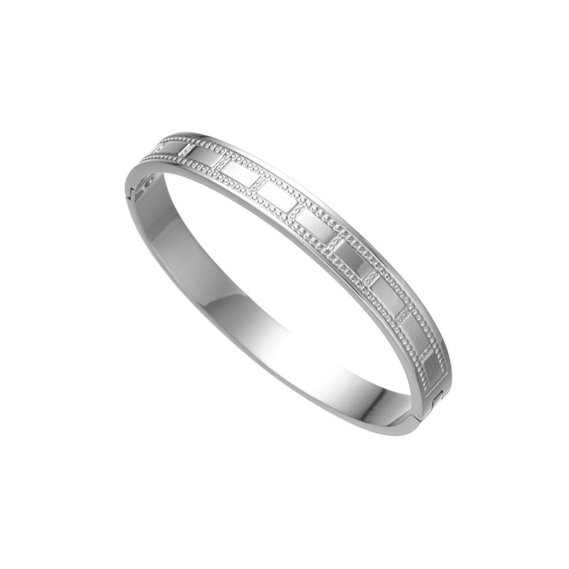 Women's Gender Plating Design Simple Style Classic Style Geometric Titanium Steel Bangle In Bulk