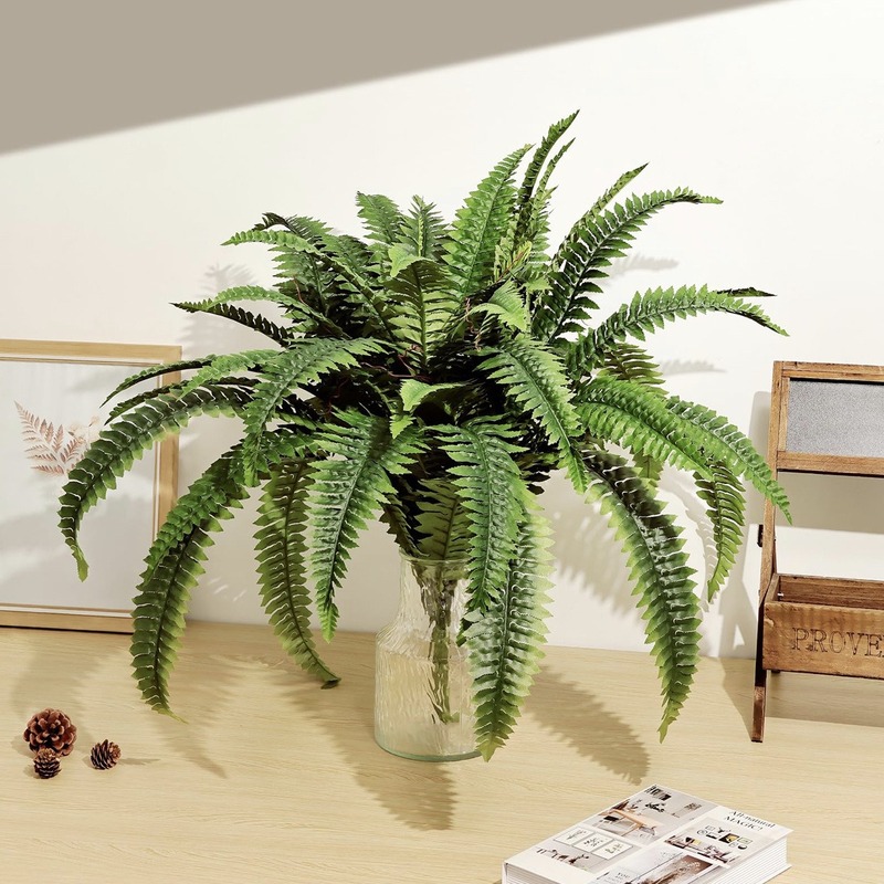 模擬ペルシャ草植物卸売シルクペルシャシダの葉結婚式家の装飾植物壁熱帯植物|undefined