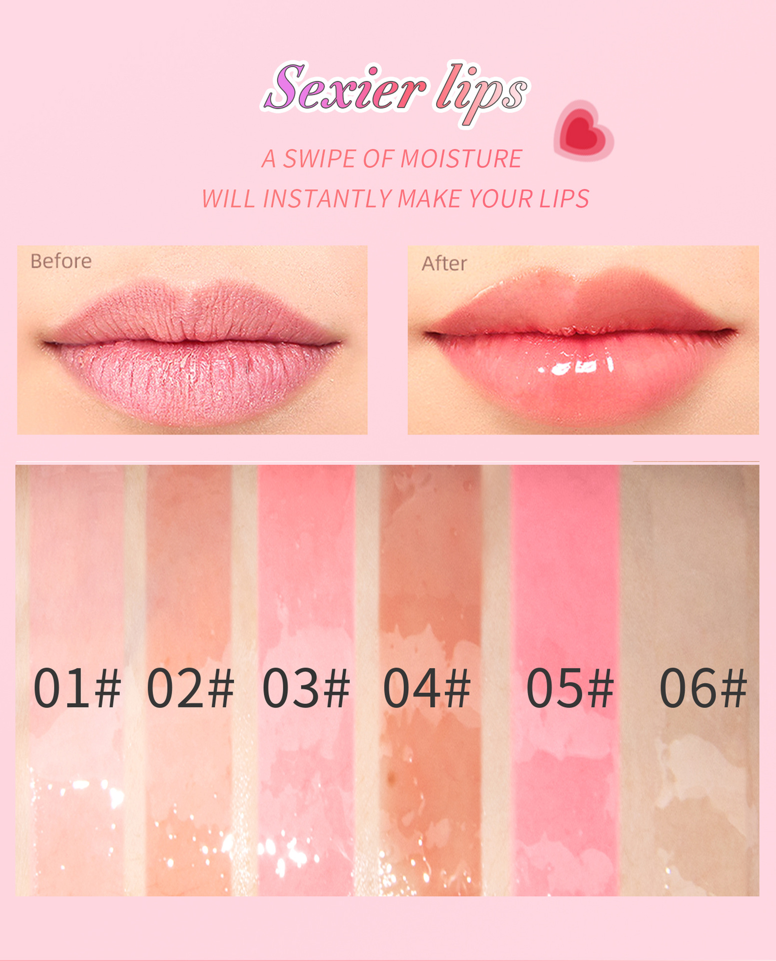 Hellokiss LIP OIL Moisturizing and Nourishing Mirror Water GLOW Lip Lotion Cross-border Makeup undefined