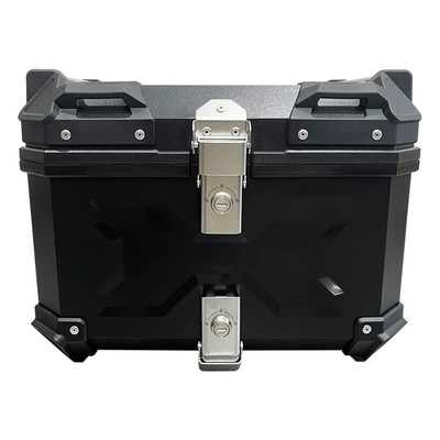 Scooter Universal Abs Plastic – Motorcycle trunk - 45l-double-lock-x-model-black-silver-lock