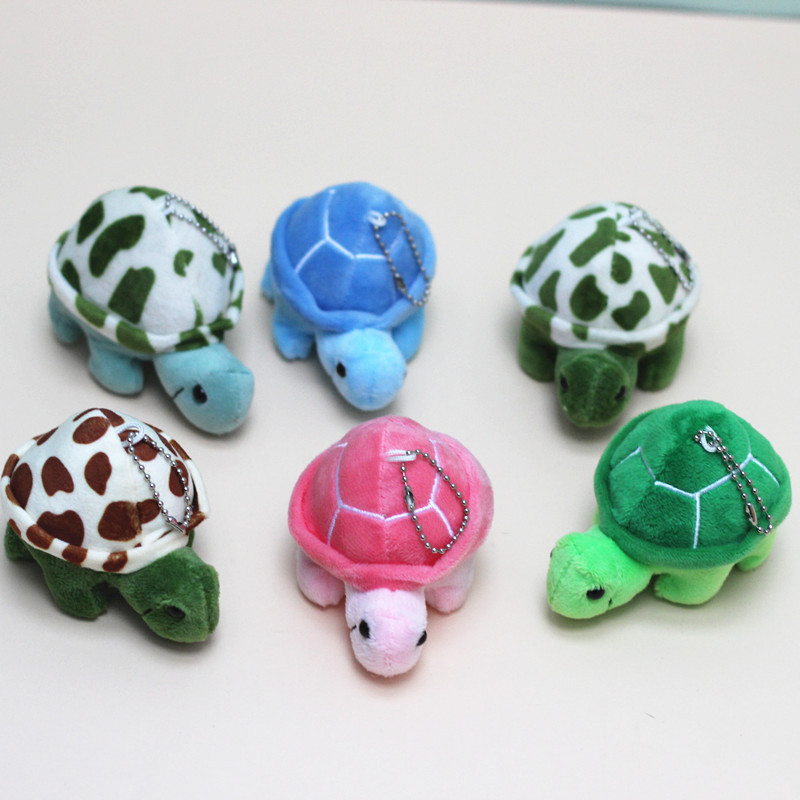 可爱卡通小乌龟毛绒玩具海龟创意儿童钥匙扣彩色乌龟公仔玩偶