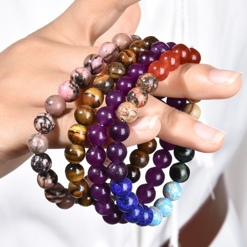 Tigeröga och röd agat armband för damer med halvädelstenar_voghion.com