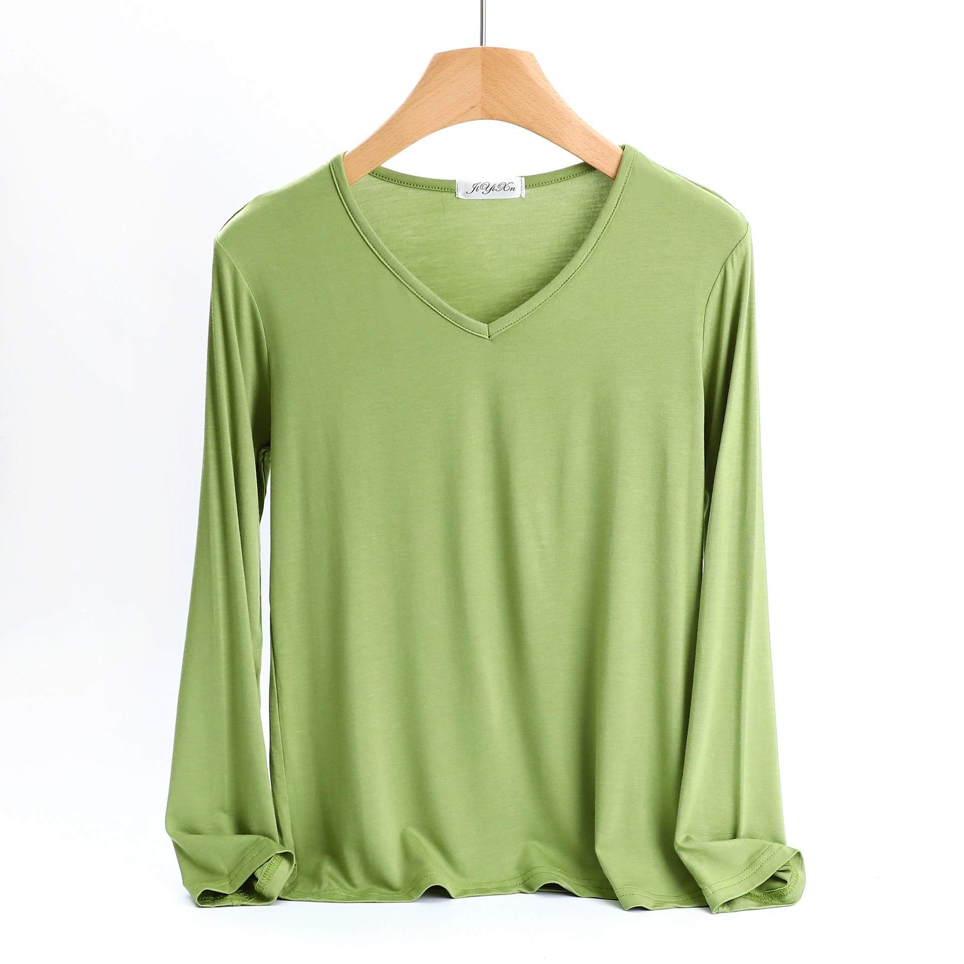 锦怡绚 Knitted base long-sleeve, slim fit, V-neckline