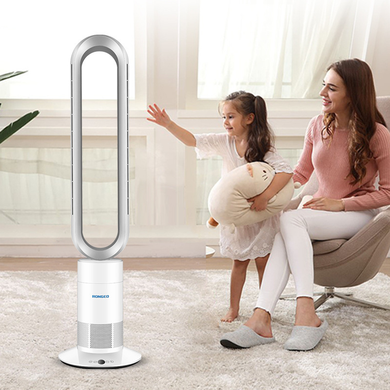 Ventilador sin hojas de Alemania Rongzhi, ventilador de circulación de aire de ahorro de energía para el hogar, ventilador eléctrico de escritorio, ventilador sin hojas de control remoto, ventilador de piso image 5