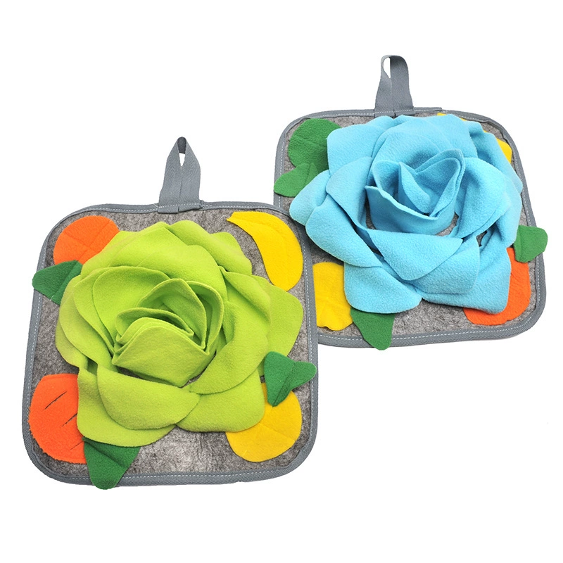 Amazon rabbit sniffing mat educational fun toy to release stress slow food training mat pet sniffing mat