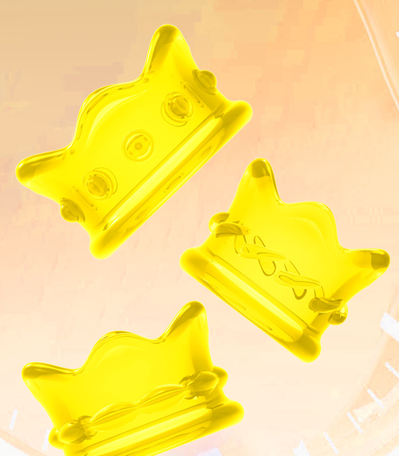 Crown Lock Sperm Ring, TPE Foreskin Barrier Ring, Physical Delay Penis Ring, Yellow — detail image 5