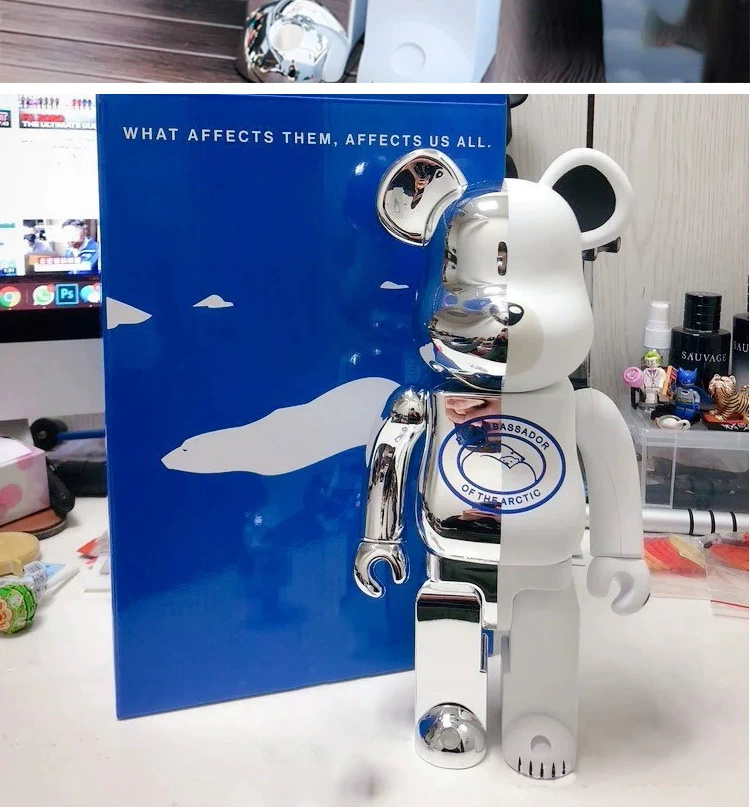 Bearbrick агрессивный медведь пустая гора 2G сустав агрессивный медведь подвергся электрохимической обработке суставы, полярный медведь 400% цветная коробка