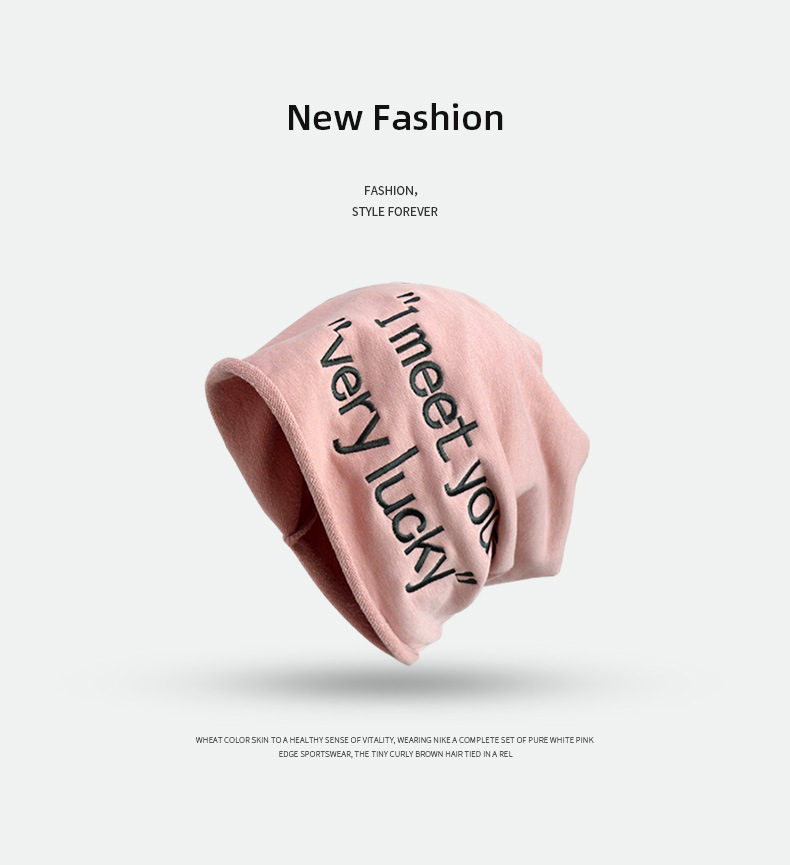 Frauen Y2K Rosa Kappe Herbst Gestickte Gestrickte Hut Weibliche Streetstyle Hip Hop Gestapelt Beanie Winter Außerhalb Männer Paar Kappen – Detail 17