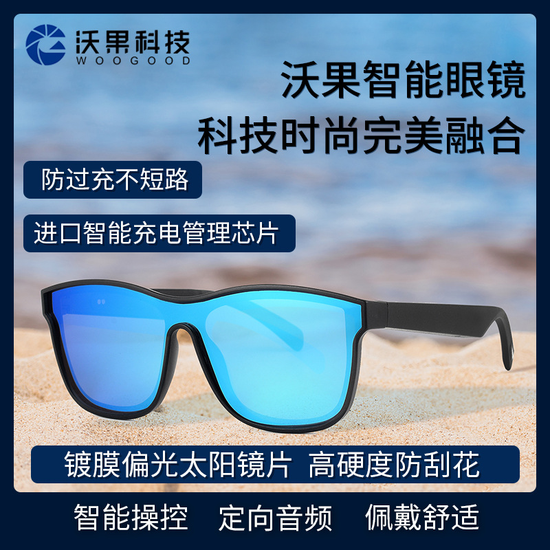 工厂现货供应智能音乐眼镜KY03偏光蓝牙电话墨镜5.0太阳镜|ru