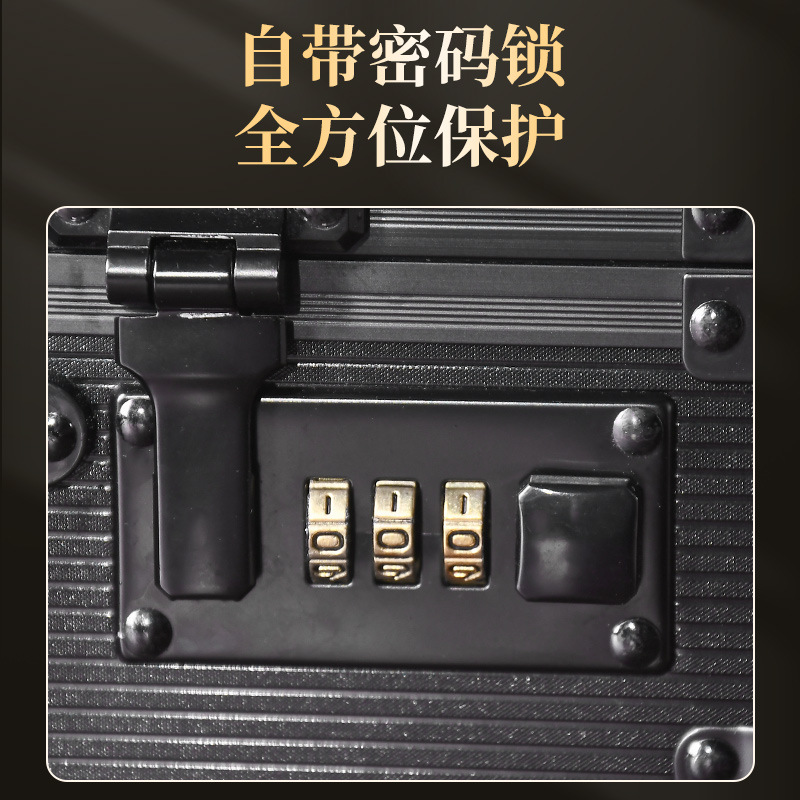 Caja de almacenamiento de relojes de aluminio de Amazon, relojes de alta gama, joyas, almacenamiento integrado, colección de relojes mecánicos, caja fuerte