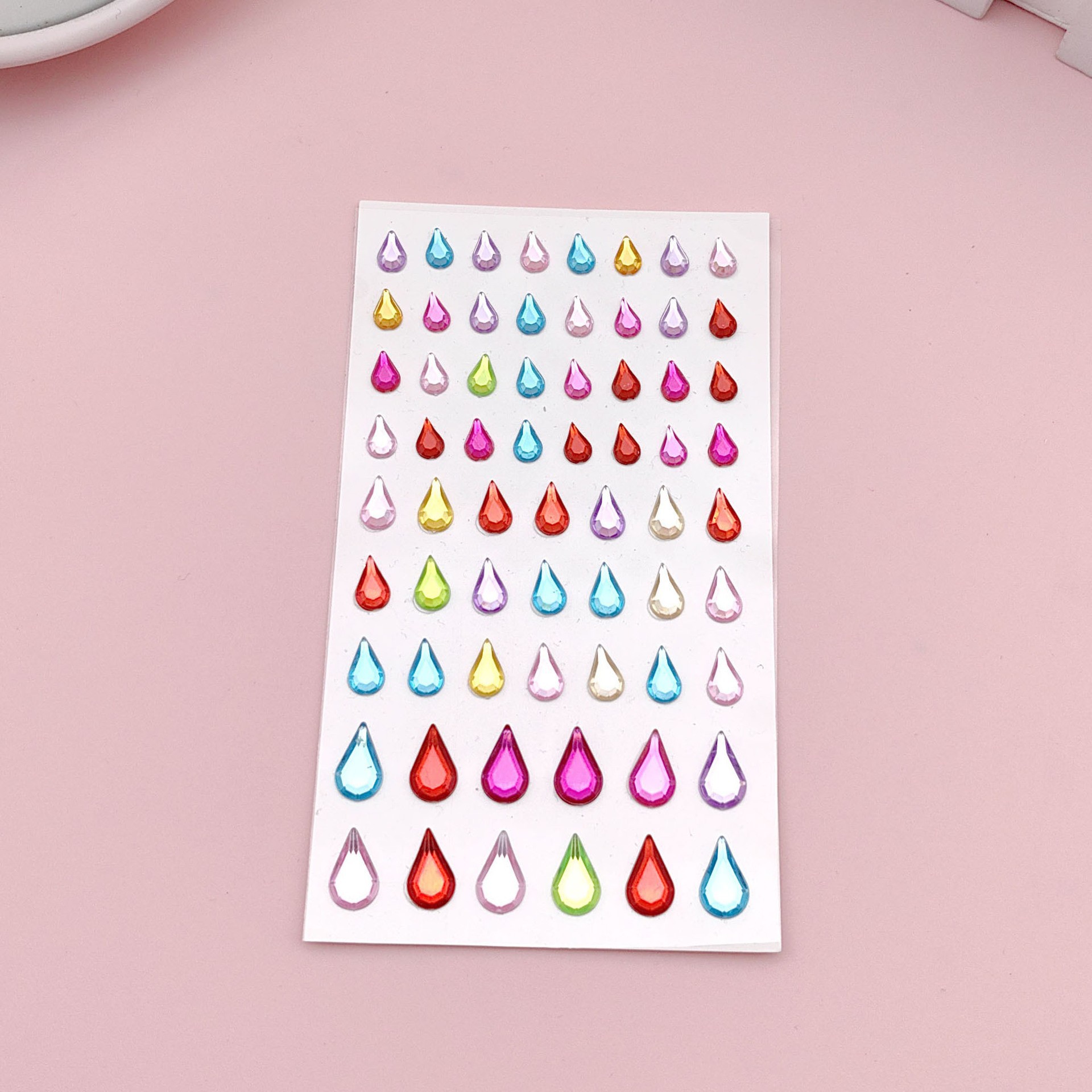 컬러 물방울 크기 7.5*13CM