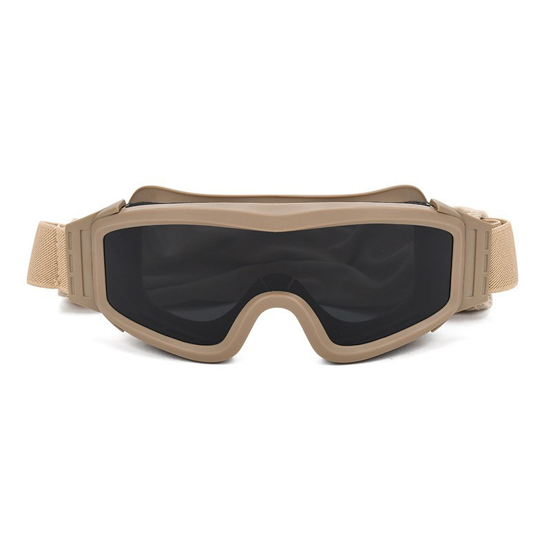 Gafas Tácticas de Protección de TPU y PC, a Prueba de Explosiones y Antiviento, para Tiro y Ciclismo