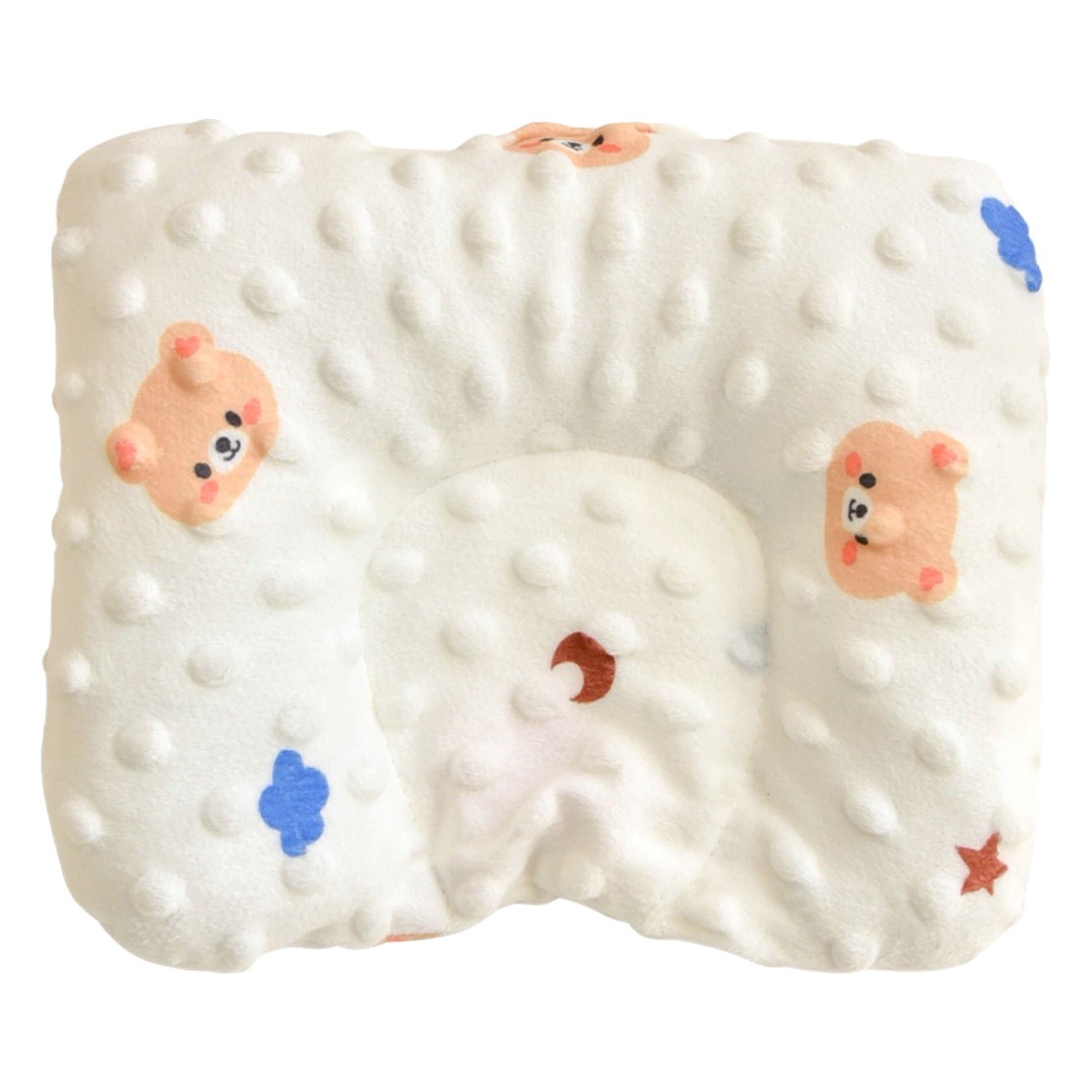 Almohada de formación recién nacido 0-6 meses bebé temprano Bao'an Fuing almohada Bebé y niños pequeños Beanie terciopelo anti-Desviación cabeza almohada