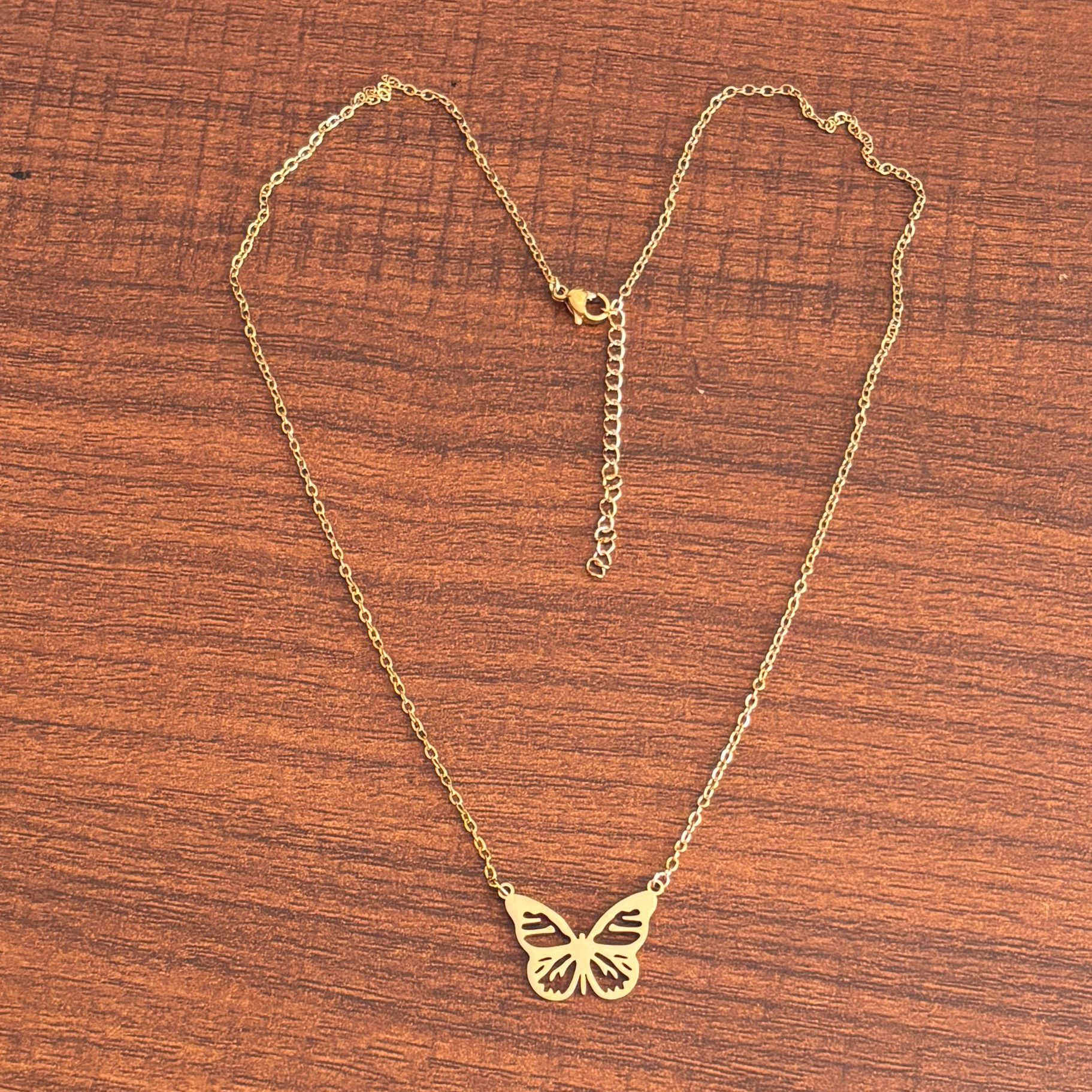 5g Weight PVD Coated Gold Plating Process Real Gold Plated Plating Material 304 Stainless Steel Pendant Material Pendant Necklace Classification 304 Stainless Steel Chain Material cable chain Chain Type 1 Piece Quantity Casual, Daily Occasion 304 Stainless Steel Material Cat, Butterfly Pattern Women's Gender Plating Design Sweet, Simple Style Style Gold, Silver Color Wholesale Jewelry Sweet Simple Style Cat Butterfly Airplane 304 Stainless Steel 18K Gold Plated Plating Pendant Necklace 33