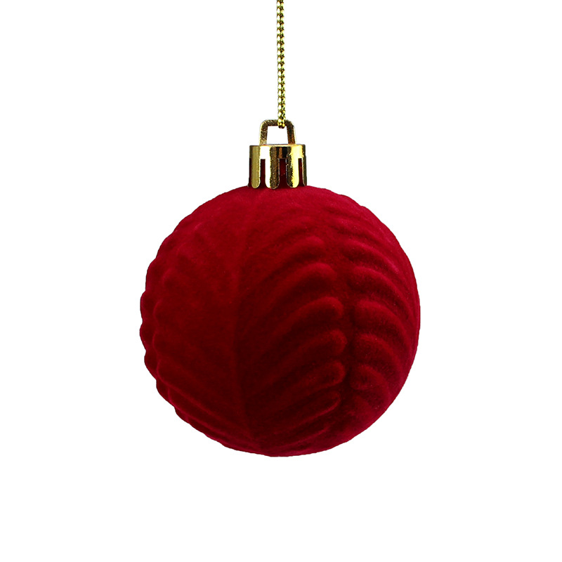 Bolas de Navidad flocadas bolas de Navidad bolas de decoración de Navidad árbol de Navidad colgando bolas multicolores opcionales directas de fábrica image 4