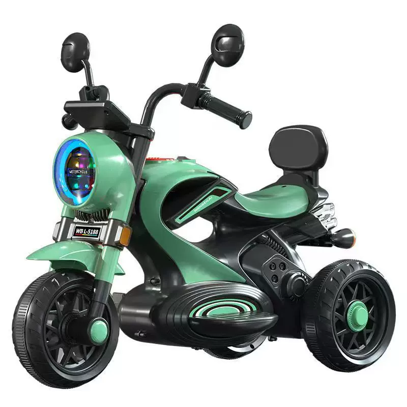 儿童电动摩托车三轮车1-6男女孩宝宝电瓶车小孩可坐人充电玩具车