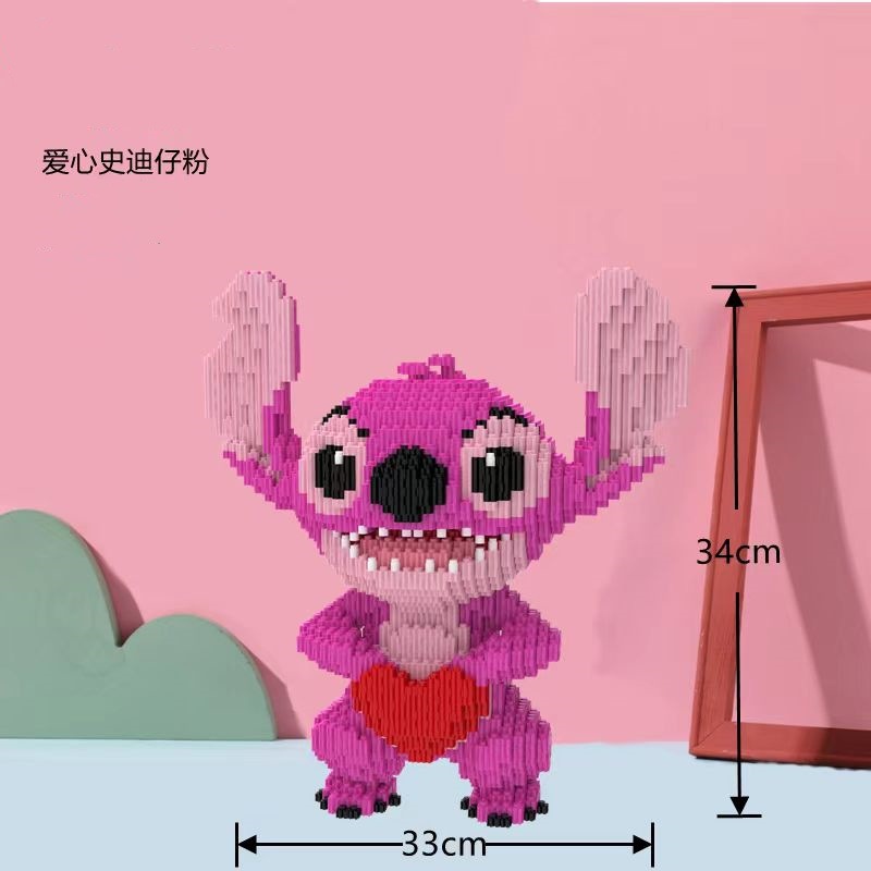 핑크 러브 스티치 + 빌딩 블록 해머