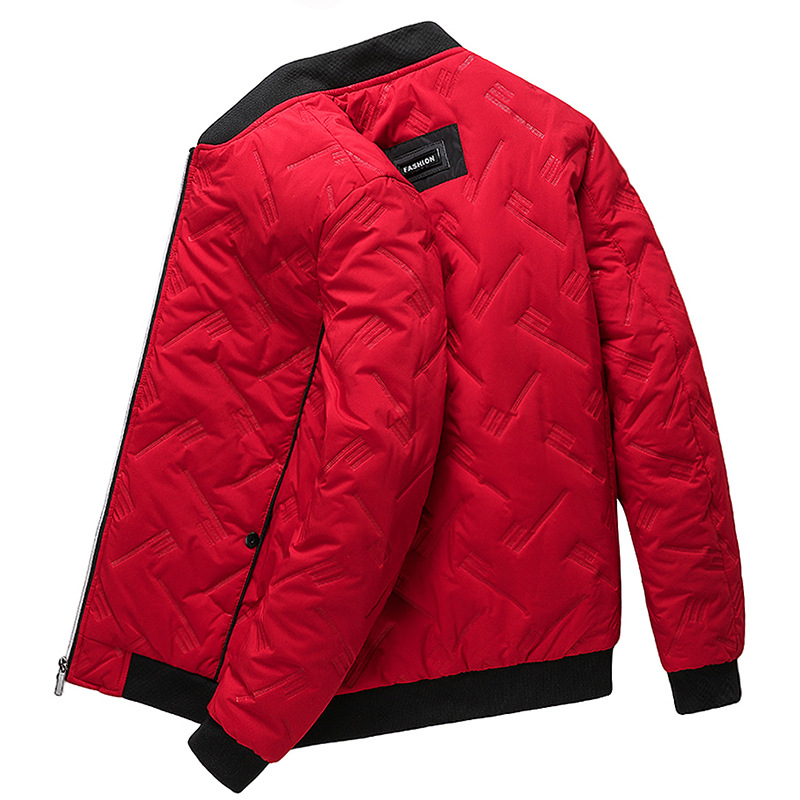 Abrigo acolchado de algodón transfronterizo para hombres 2023 Abrigo acolchado de algodón de invierno Moda de hombre de moda cálido cuello de béisbol Abrigo acolchado de algodón para hombres Algodón