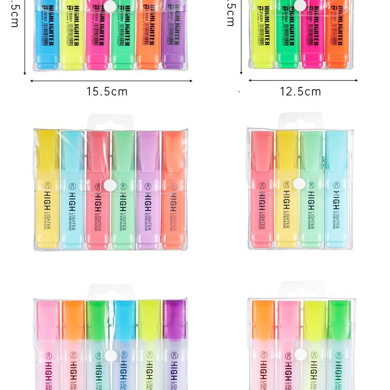 Exaltador de celebridades de Internet de comercio exterior Macaron Pintura infantil Graffiti Marcador resaltador Pen clave para estudiantes