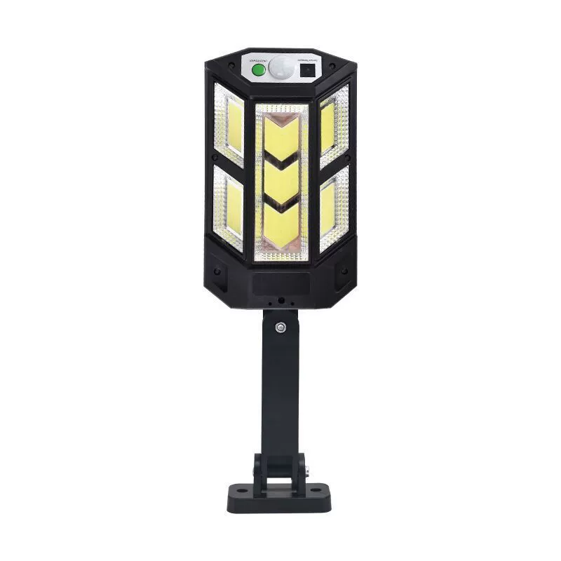 Solar street lamp with motion sensor and remote control, high luminosity, waterproof, 4–16 cells