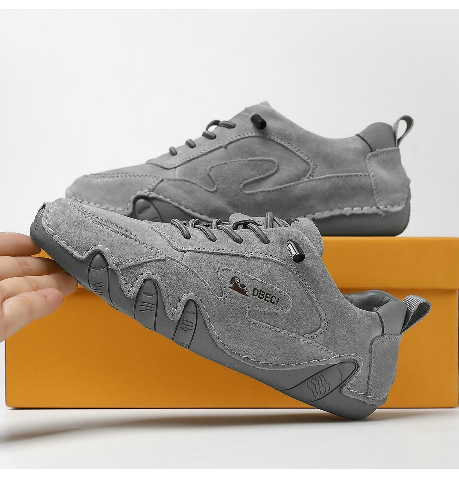Giày thể thao unisex da thật cỡ lớn, đế bằng, phong cách ngoài trời năng động — 661-3 màu cát, 661-3 màu hồng, 661-3 màu nâu, 661-3 màu trắng chi tiết 37