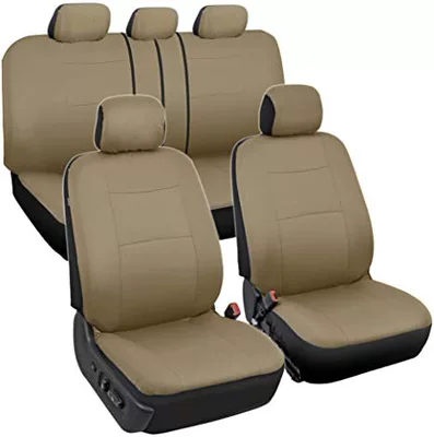 Universal seat cover, Product Exclusively for Amazon and Temu - full-beige-9-piece-set-2-piece-set-single-seat