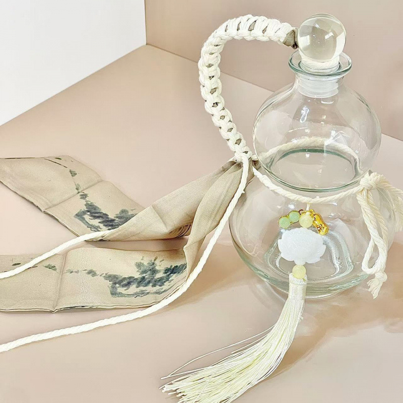 249ml 내셔널 스타일 [베이지] 조롱박 실크 스트랩(액세서리 포함)