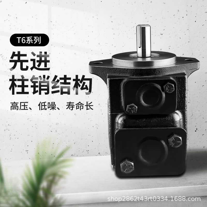 Гидравлические насосы KST серии T6C/D/E одинарные двойные высоковольтные количественные электрические фланцевые лопастные насосы