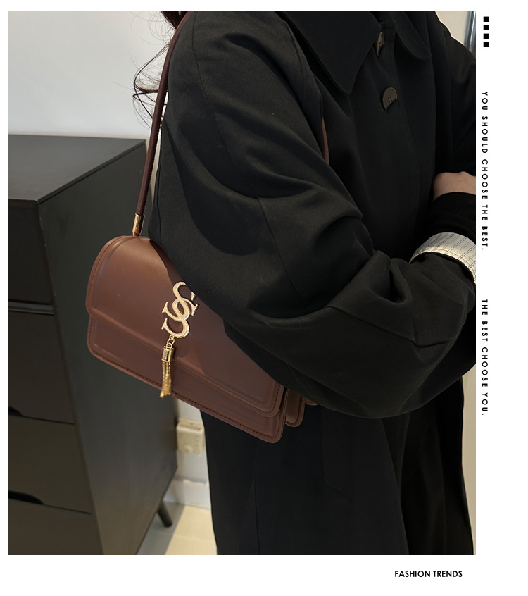 Personalized and Minimalist High-quality and Versatile Korean Version Bag for Women's Bag 2024 Spring New Car Sewn Single Shoulder Underarm Handbag_voghion.com