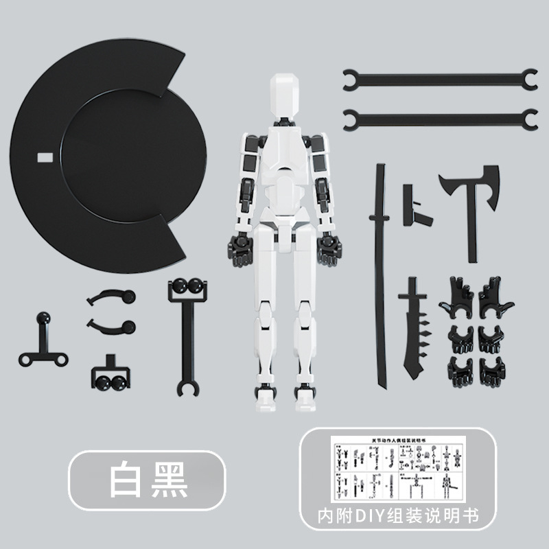 Juguete de modelo multiarticulable multi-mórfico transfronterizo ángel articulado humano descomprimido robot de quinta generación