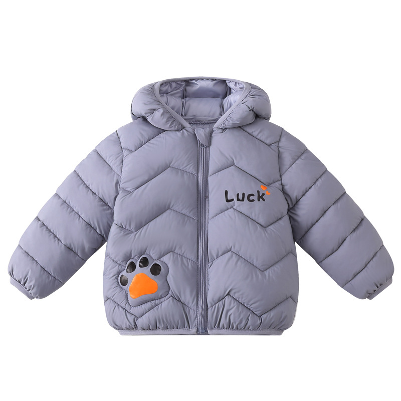 871 ropa de algodón ligero de dibujos animados para niños, ropa de algodón para bebés pequeños y medianos, ropa de abrigo de algodón para niños y niñas de otoño e invierno