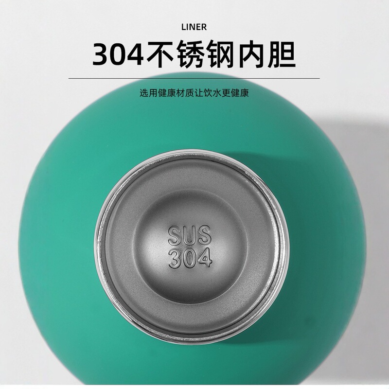 国境を越えたアメリカ式小口瓶304ステンレスゴム塗料保温カップ車載屋外カップ家庭用真空ポット|undefined