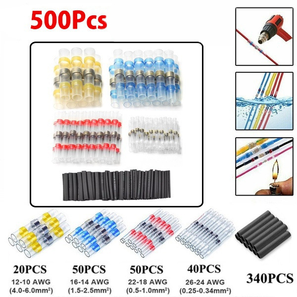 500PC 박스 (흰색 40 빨강 50 파랑 50 노랑 20 + 340 검정 튜브)