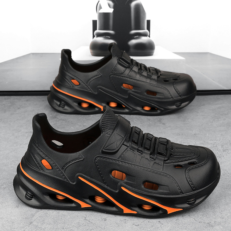 Sandalias de plataforma transfronteriza de verano, tendencia deportiva para hombres, pantuflas con todo incluido, zapatos de playa antideslizantes y transpirables