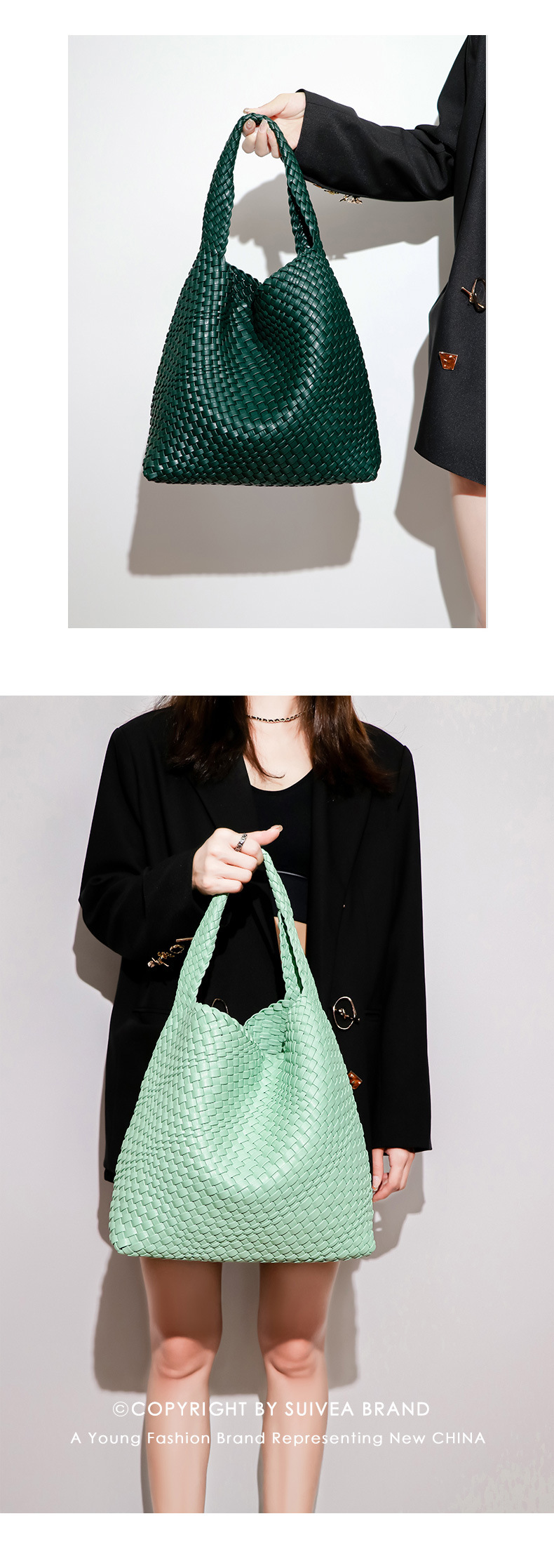 Túi tote nữ handmade đan móc phong cách Hàn Quốc dung lượng lớn kiểu mẹ con chi tiết 6