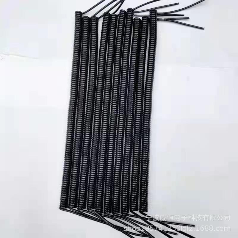 厂家定制 亮光PU弹簧线 电器PVC材质弹簧线 多芯TPU旋螺线缆