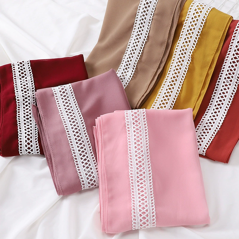 Шифоновые кружевные fashionable шарф, материал, кружевное платье, из Малайзии