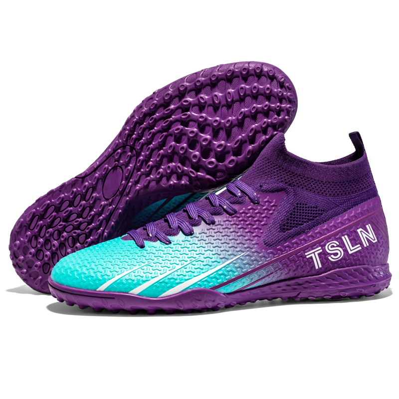 23 nuevos zapatos de fútbol para niños y niñas de alta competencia antideslizante zapatilla de deporte roto estudiante verde zapatos de entrenamiento al por mayor